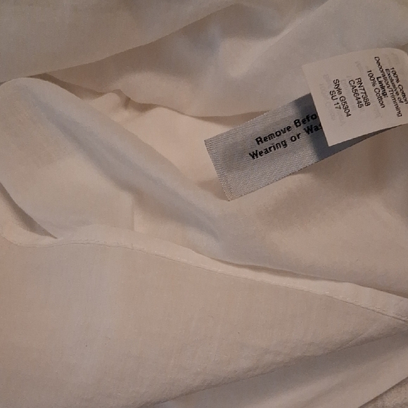 Madewell White Dress with Blue Floral Accents - Picture 14 of 15